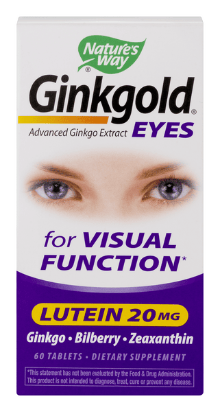 Nature's Way Ginkgold Eyes Advanced Ginkgo Extract Dietary