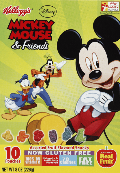 ドッグフード mickey Kellogg's Fruit Snack Mickey Mouse Assorted 10Ct | Hy-Vee Aisles