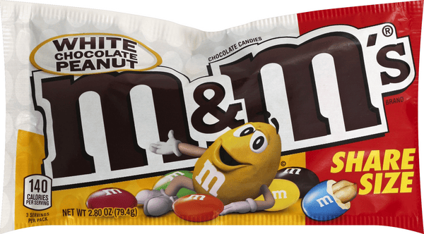 M&Ms White Chocolate Peanut - Share Size | Hy-Vee Aisles Online