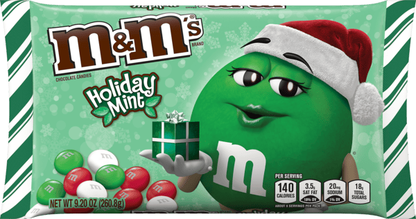 エムエメ　Sweet Holiday Novelty(eme10612) M&M'S Holiday Mint Chocolate Christmas Candy, 9.2 oz Bag | Hy-Vee