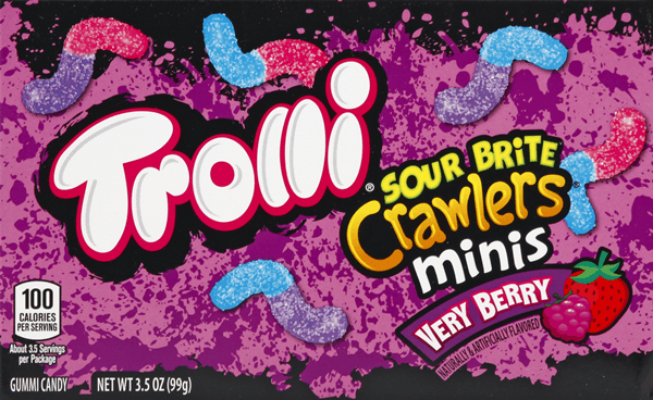 Trolli Sour Brite Crawlers Minis, Very Berry | Hy-Vee Aisles