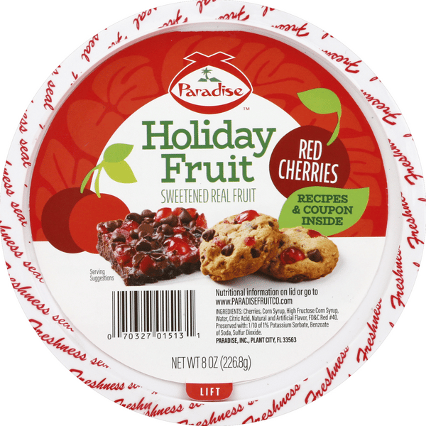 Paradise Candied Red Cherries | Hy-Vee Aisles Online Grocery Shopping