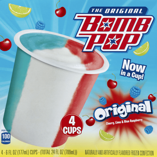 The Original Bomb Pop Original Frozen Confection 4-6 Fl. Oz. | Hy