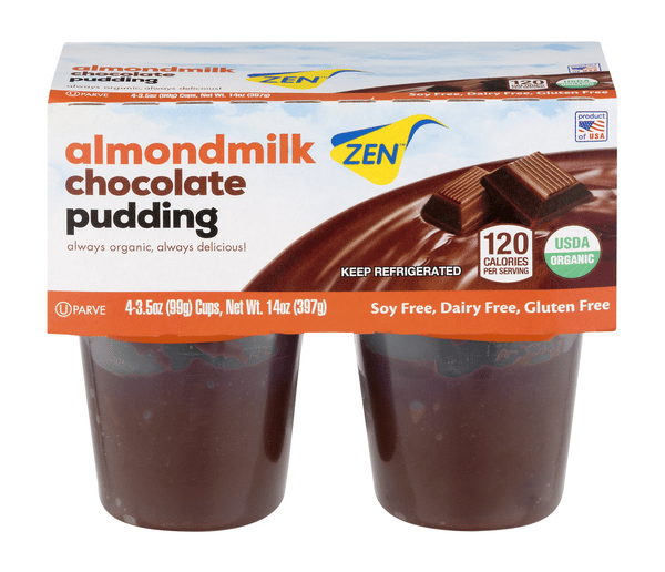 ＥＹＥ　ＰＵＤＤＩＮＧ＋　　８本纏め売り Zen Chocolate Pudding with Almond Milk - 4-3.5oz | Hy-Vee Aisles