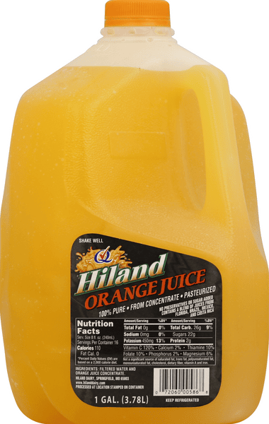 Hiland Orange Juice | Hy-Vee Aisles Online Grocery Shopping
