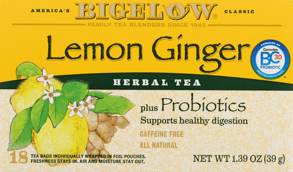 MAJOR 585ml トナー L・W・O Bigelow Lemon Ginger Plus Probiotics Herbal Tea Bags | Hy-Vee