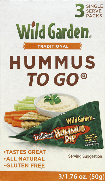 HERB SS CREAM 35g3個セット&おまけは①②③からお好きな物１つ Wild Garden Hummus To Go Traditional 3 Single Server Packs | Hy