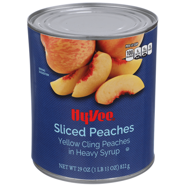 Hy-Vee Sliced Yellow Cling Peaches in Heavy Syrup | Hy-Vee Aisles