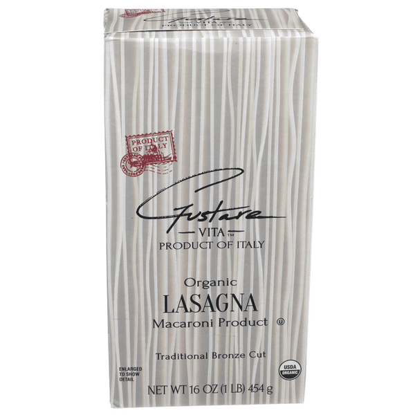 Organic Traditional Bronze Cut Macaroni Product, Lasagna | Hy-Vee