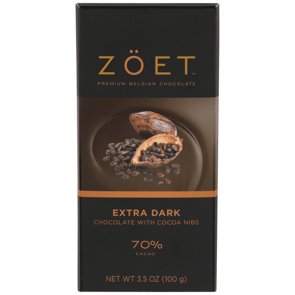 Zöet Extra Dark Chocolate with Cocoa Nibs 70% Cacao | Hy-Vee