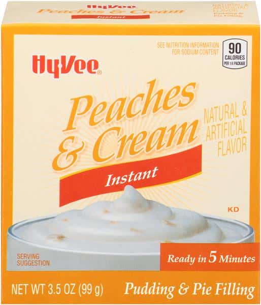 Hy-Vee Peaches & Cream Instant Pudding & Pie Filling | Hy-Vee