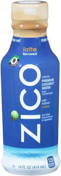 ZICO Premium Coconut with Natural Coffee Latte Flavored Water | Hy