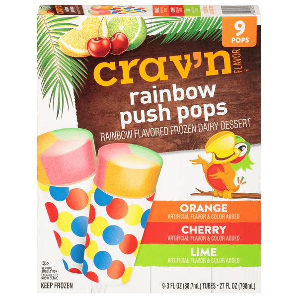 Crav'n Flavor Rainbow Push Pops 9-3 fl oz | Hy-Vee Aisles Online