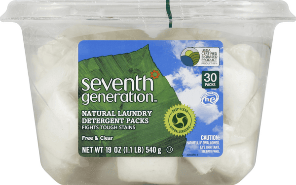 Seventh Generation Laundry Detergent Packs 30 ea | Hy-Vee Aisles