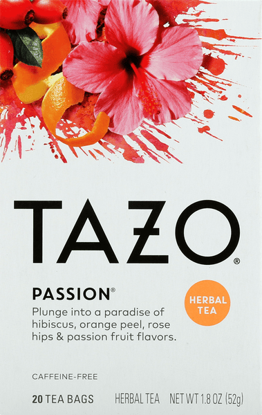 Tazo Passion Caffeine Free Herbal Tea Bags | Hy-Vee Aisles Online
