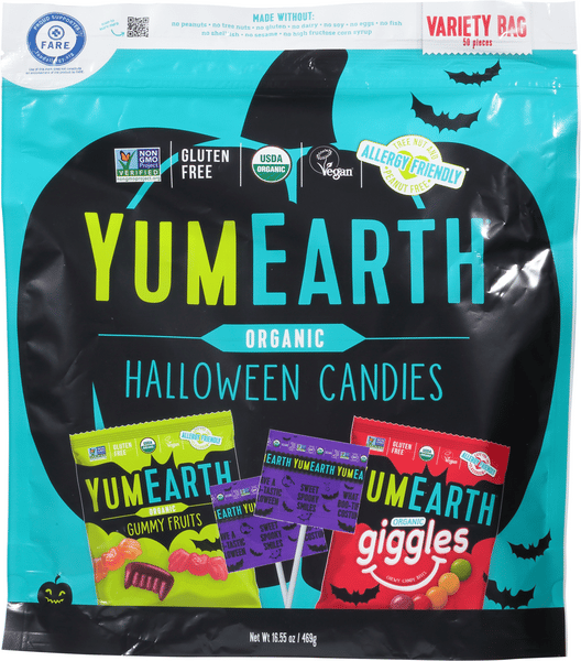 Yum Earth Halloween Organic Candies Variety Pack 50Ct | Hy-Vee