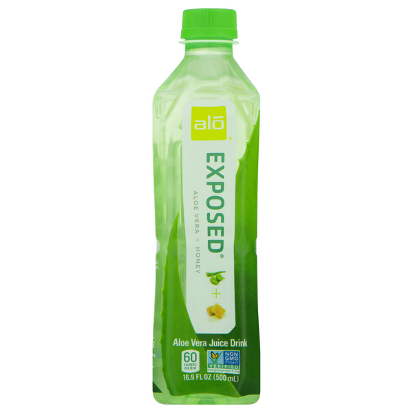 Alo Aloe Vera Juice Drink Exposed Original + Honey | Hy-Vee Aisles