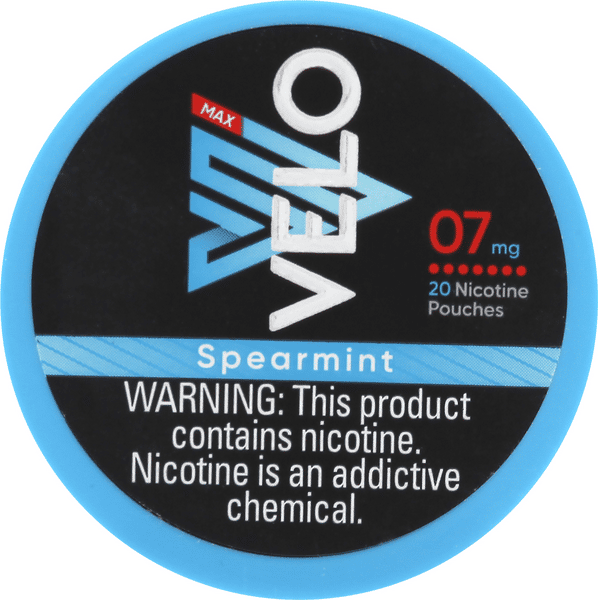Velo Max 7 mg Spearmint Nicotine Pouches 20 ea | Hy-Vee Aisles