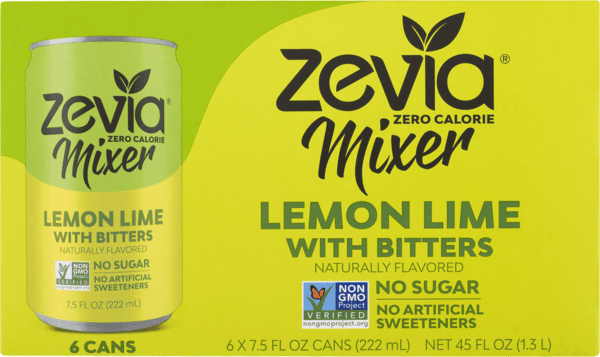 Zevia Mixer, Lemon Lime with Bitters 6 Pack | Hy-Vee Aisles Online