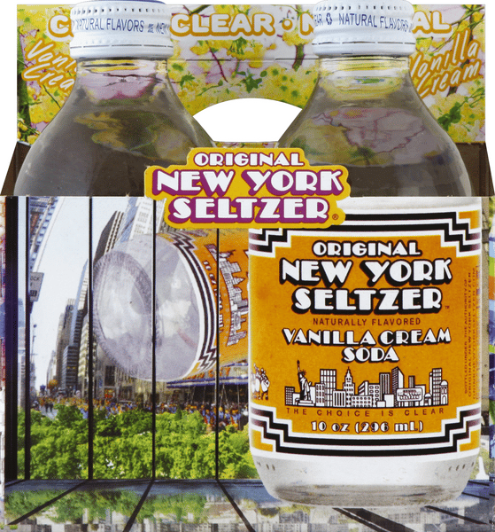 Original New York Seltzer Vanilla Cream Soda 4pk | Hy-Vee Aisles
