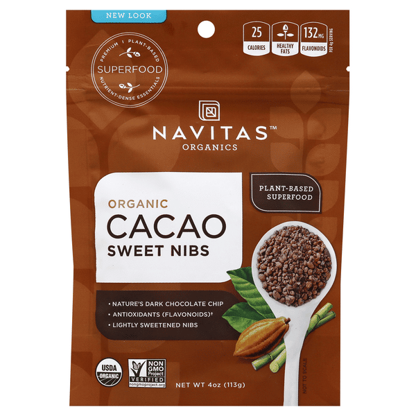 Navitas Organics Cacao Sweet Nibs | Hy-Vee Aisles Online Grocery