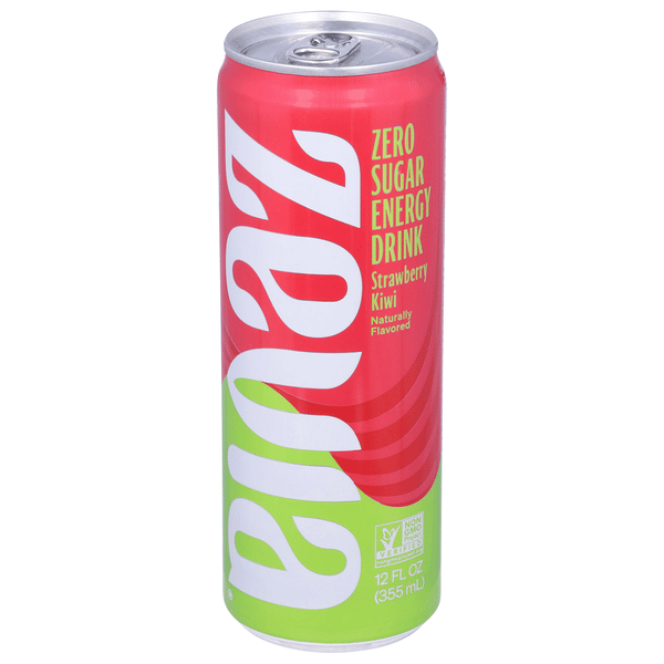 Zevia Zero Calorie Strawberry/Kiwi Energy Drink | Hy-Vee Aisles