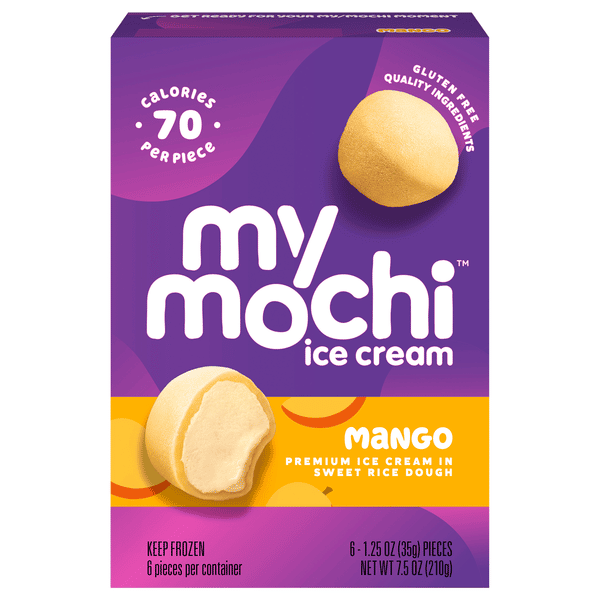 My/Mo Mochi Ice Cream Sweet Mango 6 - 1.5 Oz | Hy-Vee Aisles