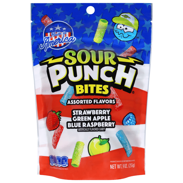 Sour Punch Bites Assorted Flavors Candy 9 oz | Hy-Vee Aisles