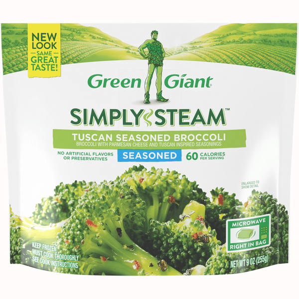 Green Giant Simply Steam Seasoned Tuscan Seasoned Broccoli 9 oz