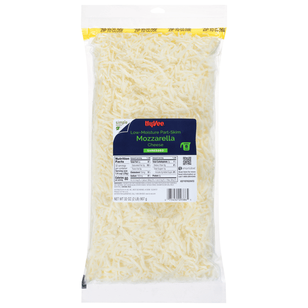 Hy-Vee Shredded Low-Moisture Part-Skim Mozzarella Cheese | Hy-Vee