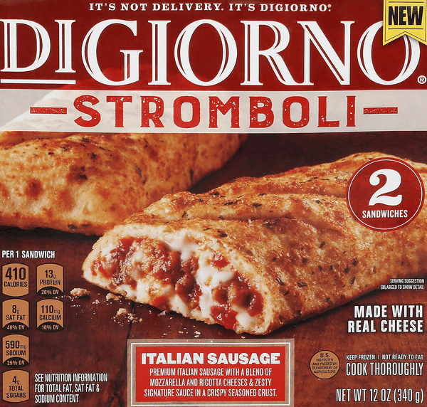 DIGIORNO Italian Sausage Stromboli 2Ct | Hy-Vee Aisles Online