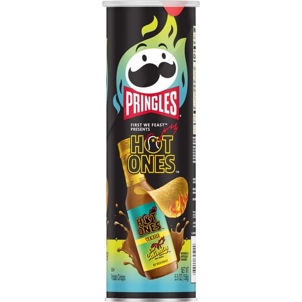 Pringles Hot Ones Potato Crisps Chips Verde | Hy-Vee Aisles Online