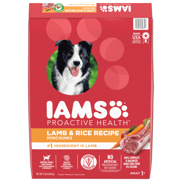 IAMS Proactive Health Lamb & Rice Recipe Adult 1+ Years Super