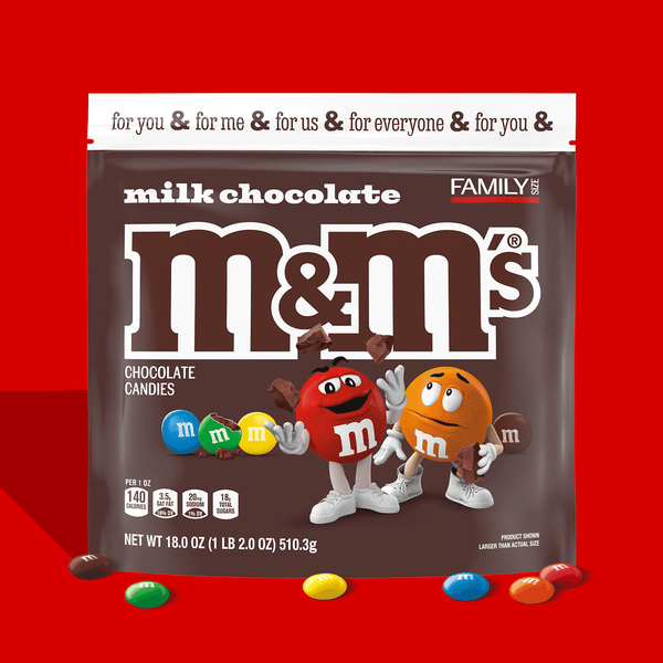 M&M'S Milk Chocolate Candy, Family Size, 18 oz Bag | Hy-Vee Aisles