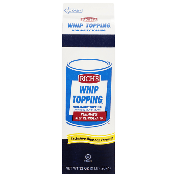 Rich's Non-Dairy Whip Topping 32 oz | Hy-Vee Aisles Online Grocery