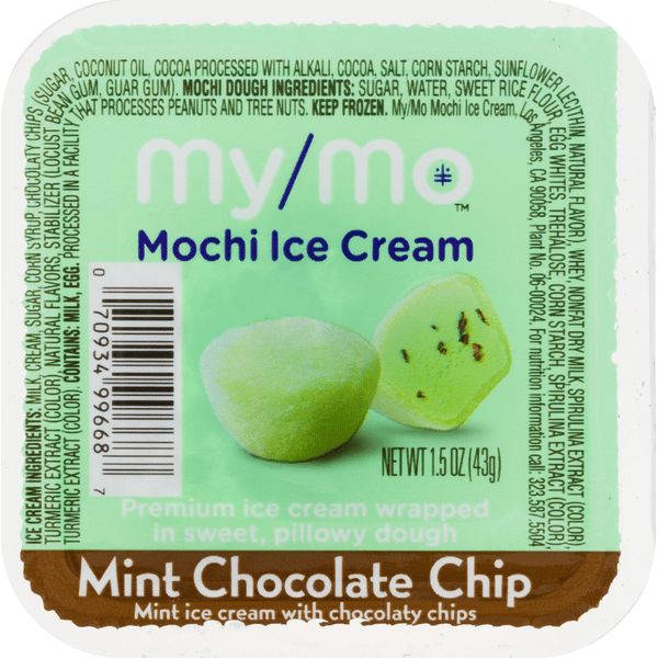 まいちょすページ My/Mo Mint Chocolate Chip Mochi Ice Cream 1.5 oz | Hy-Vee Aisles