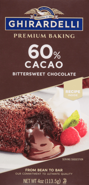 Ghirardelli Chocolate 60% Cacao Bittersweet Chocolate Premium