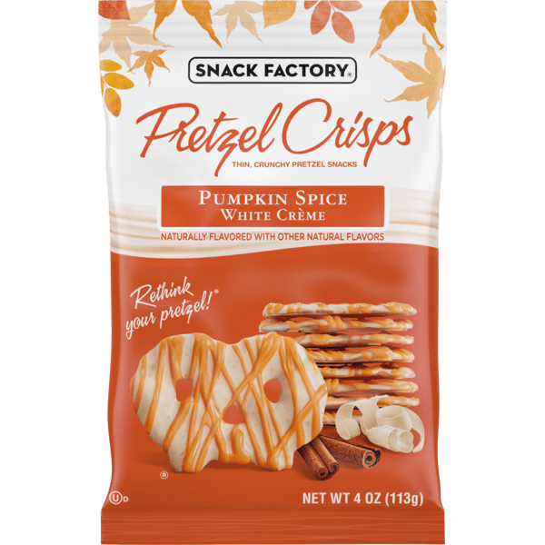 Snack Factory Pretzel Crisps Pumpkin Spice White Crème | Hy-Vee