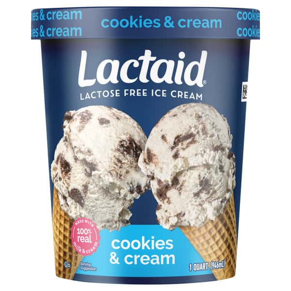 Lactaid Cookies & Cream Lactose Free Ice Cream | Hy-Vee Aisles