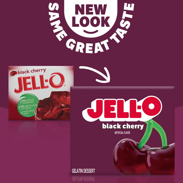 Jell-O Black Cherry Gelatin Dessert Mix | Hy-Vee Aisles Online