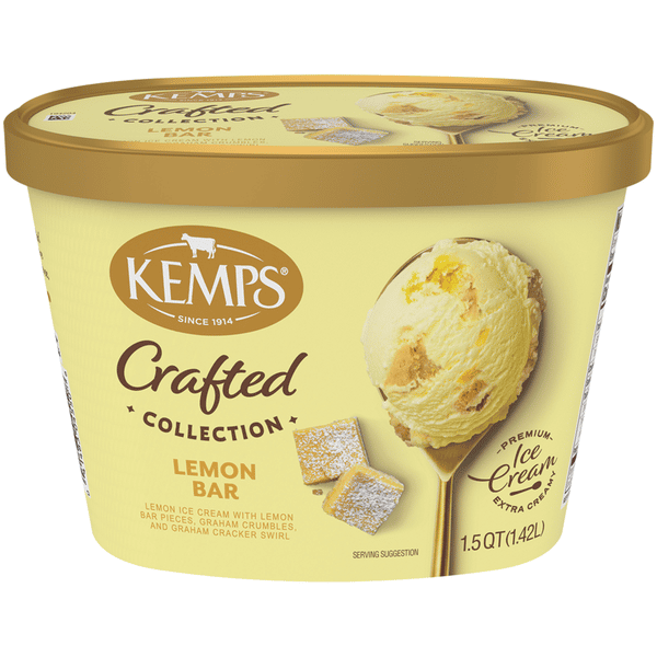Kemps Crafted Collection Lemon Bar Ice Cream | Hy-Vee Aisles
