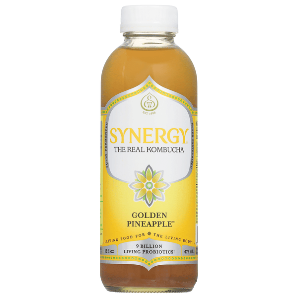 GT's Synergy Raw Kombucha, Golden Pineapple | Hy-Vee Aisles Online