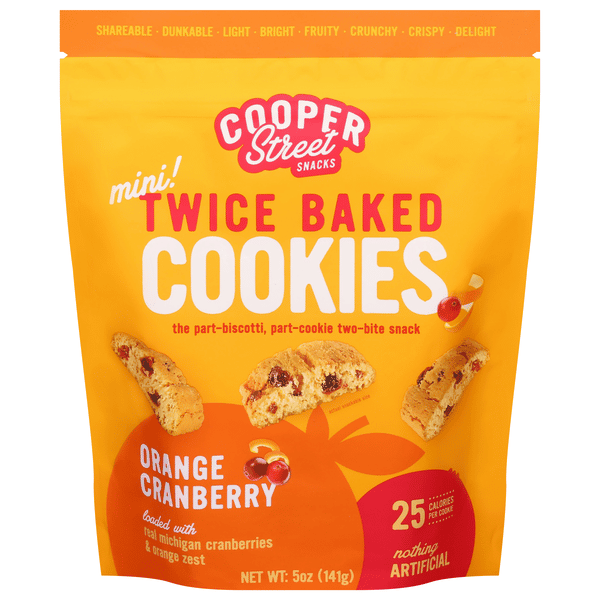 Cooper Street Cookies, Twice Baked, Orange Cranberry | Hy-Vee