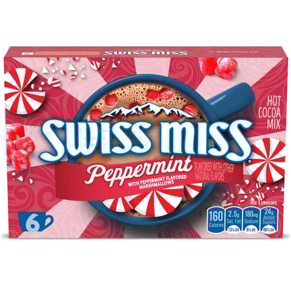 Swiss Miss Hot Cocoa Peppermint Envelopes 6-1.38 oz | Hy-Vee