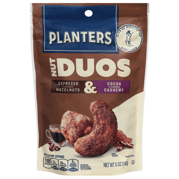 Planters Nut Duos Espresso Hazelnuts & Cocoa Cashews | Hy-Vee