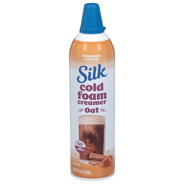 Silk Cold Foam Creamer, Oat, Cinnamon Caramel, Dairy Free | Hy-Vee