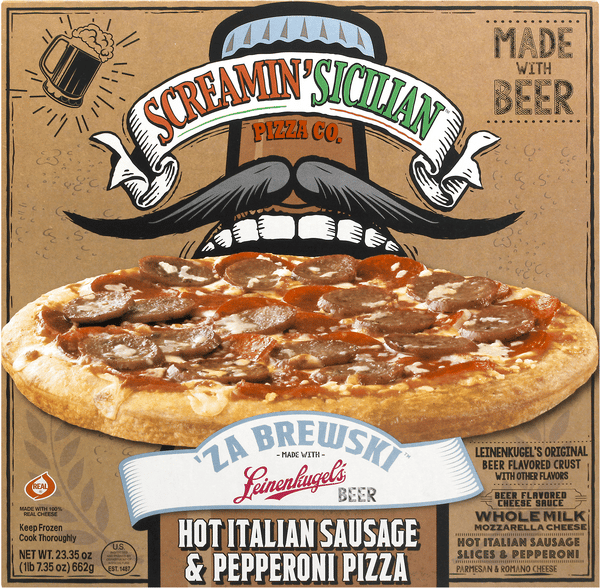 Screamin' Sicilian Pizza Co. 'Za Brewski Hot Italian Sausage