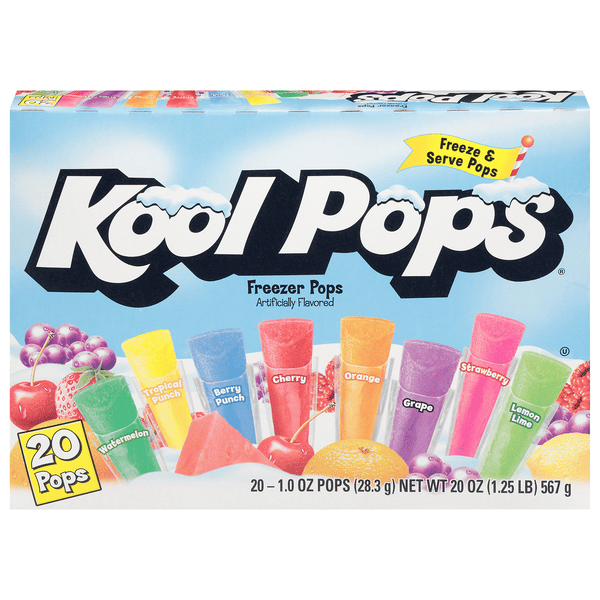 Kool Pops Freezer Pops Assorted Flavors 20 - 1.0 oz Pops | Hy-Vee