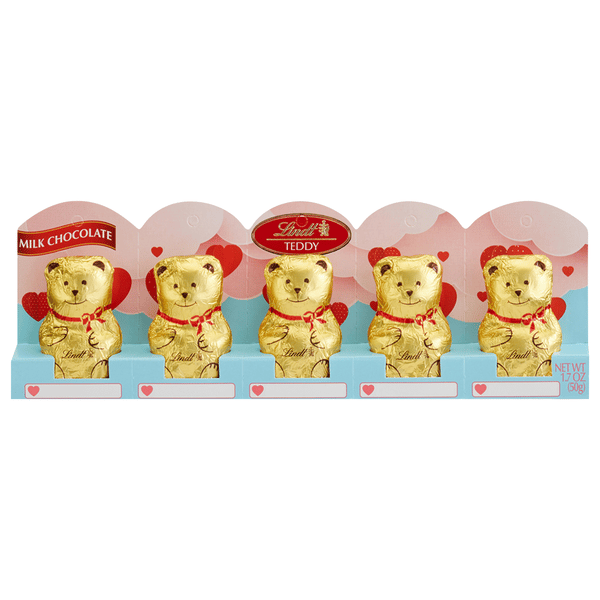 Lindt Mini TEDDY Bear Milk Chocolate, 5Ct | Hy-Vee Aisles Online
