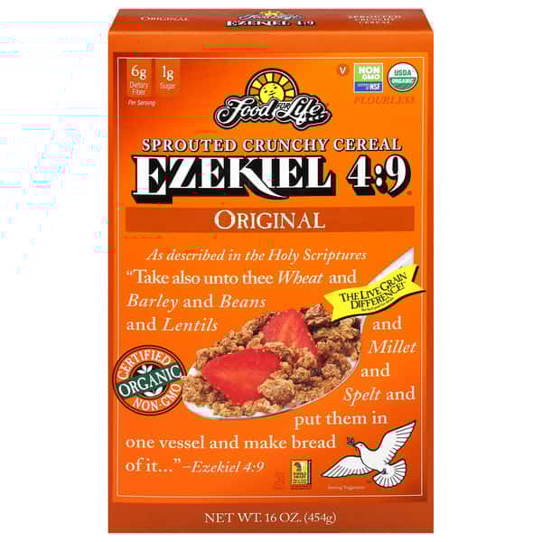 Food For Life Ezekiel 4:9 Original Sprouted Grain Crunchy Cereal
